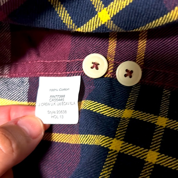 J. Crew Flannel Shirt - Size S - Picture 4 of 5